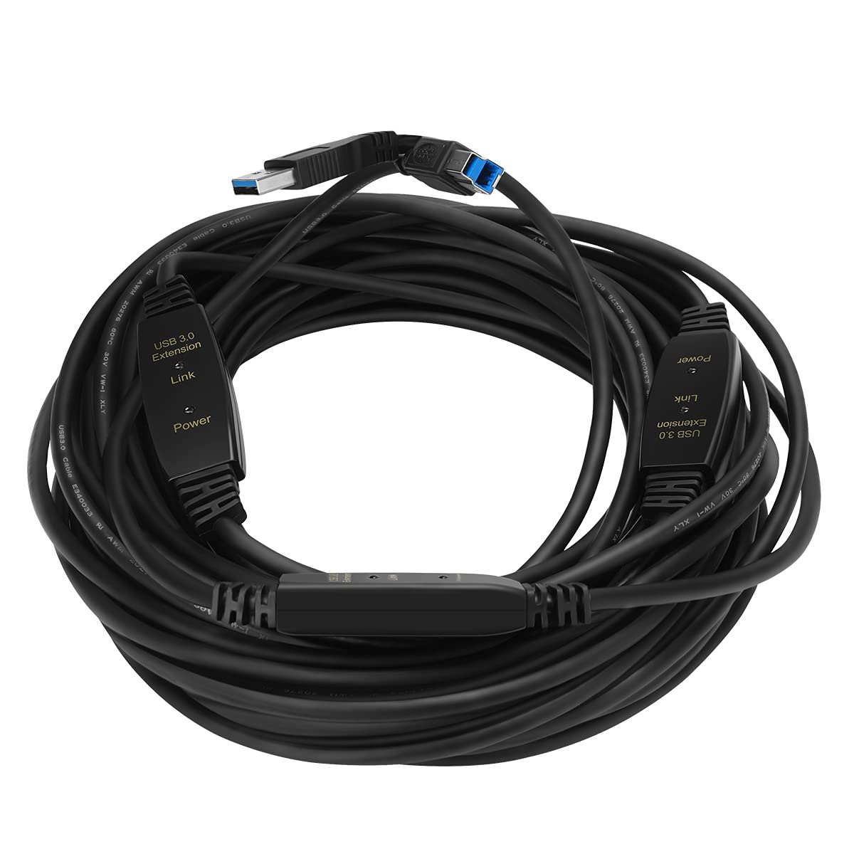 USB 3.0 Cable USB-A to USB-B 5M（16FT）5Gbps high Speed USB Extension Cable Compatible with Docking Station, External Hard Drivers, Scanner, Printer : Office Products