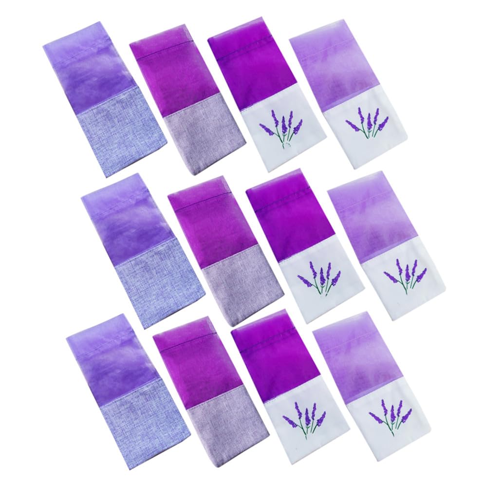 20 bolsas de saquitos de lavanda vacíos de organza para flores miniatura 5