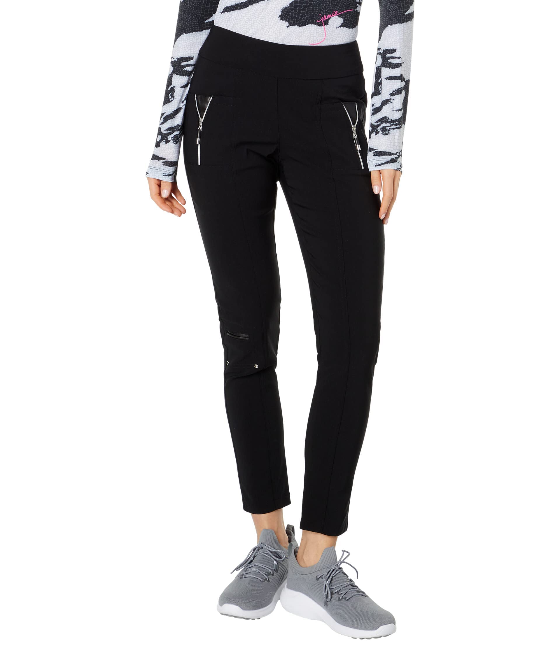 Jamie Sadock38.5" Skinnyliscous Ankle Pants, Jet, 16