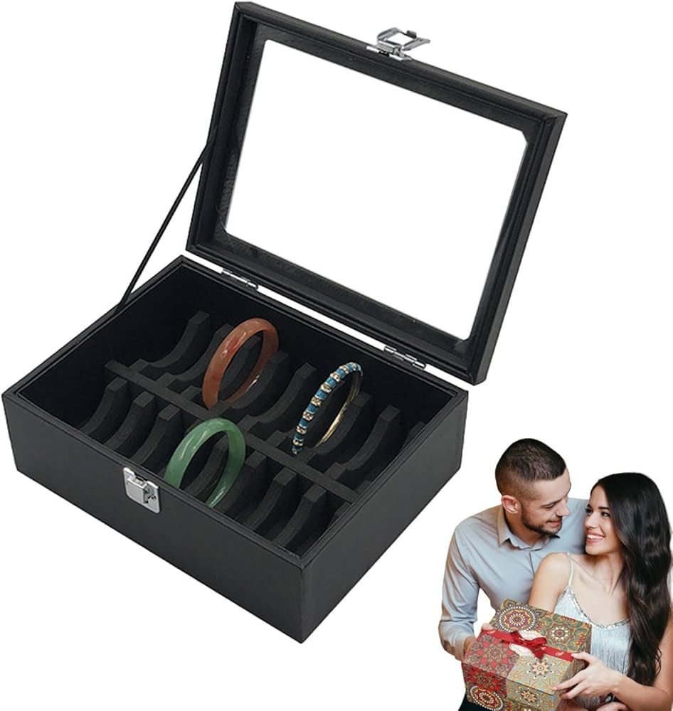 Amazon｜ブレスレット収納ケース – PU レザーブレスレットホルダー