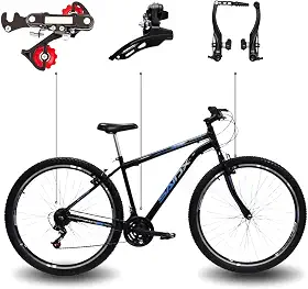Bicicleta Aro 29 Bike Saidx Premium 21 Vel Quadro de Aço Carbono