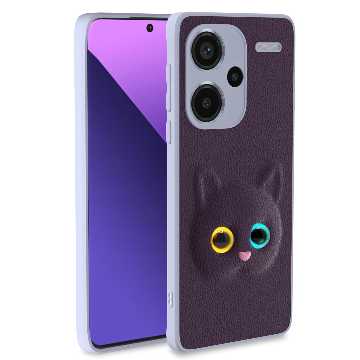 Pikkme Back Cover for Girls | Cute Cat Leather Finish | Soft TPU | Case for Redmi Note 13 Pro Plus 5G (Purple) (B0D8V6T92W) Amazon Price History, Amazon Price Tracker