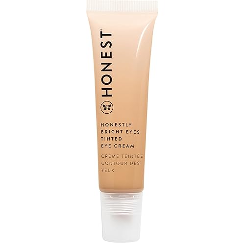 Honest Beauty Honestly Bright Eyes - Crema de ojos tintada Ilumina + difunde las ojeras Ácido hialurónico + escualano Verificado por EWG, vegano