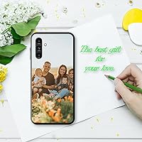 Vista 4 de Custom Customize Picture Text Case for Samsung Galaxy A13 5G Compatible with Samsung Galaxy A13 5G TPU Black Covers Cases Personalized Photo Phone