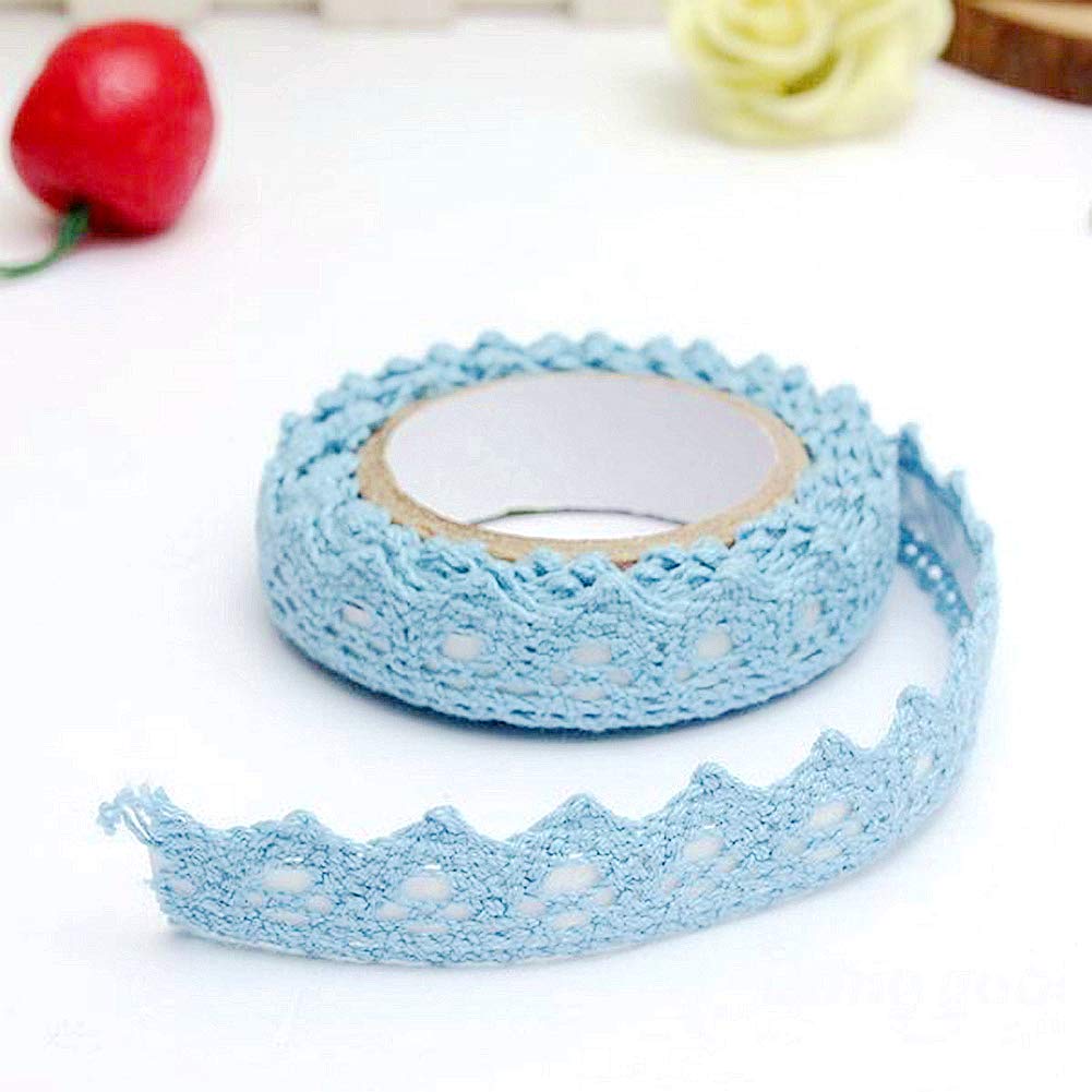 Nastro Pizzo Adesivo Vintage - 2 Rotoli Da 1.8m, Larghezza 1.5cm, Cotone Crema E Bianco Per Decorazioni Fai Da Te - Foto 9