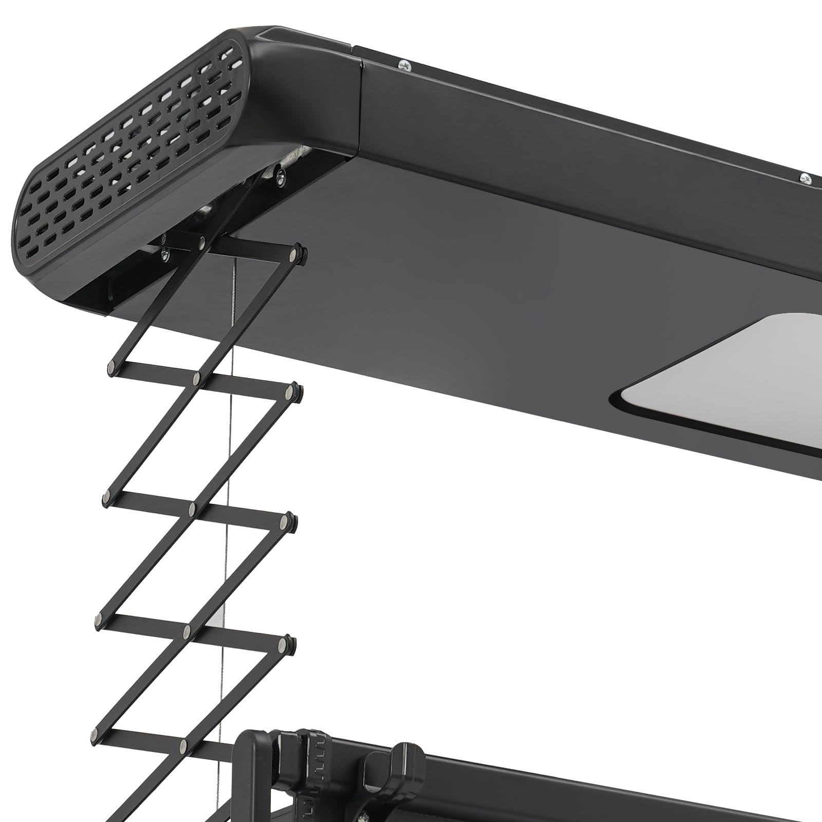 Stendibiancheria a soffitto, stendibiancheria da soffitto, essiccatore elettrico da soffitto, essiccatore da soffitto con 8 aste orizzontali, 2 aste estraibili, capacità di carico totale 35 kg