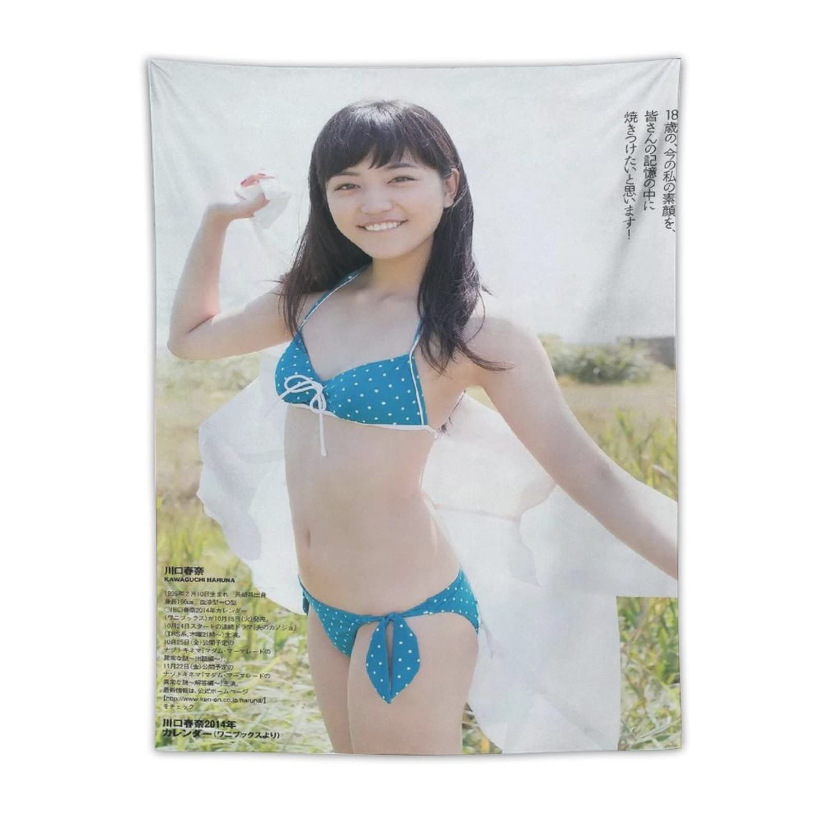 Amazon.co.jp: Haruna Kawaguchi Haruna Kawaguchi Actress Swimsuit Sexy Photo  Picture Tapestry Cool Poster Wall Art Print Art Panel Office Decor Gift  30x40