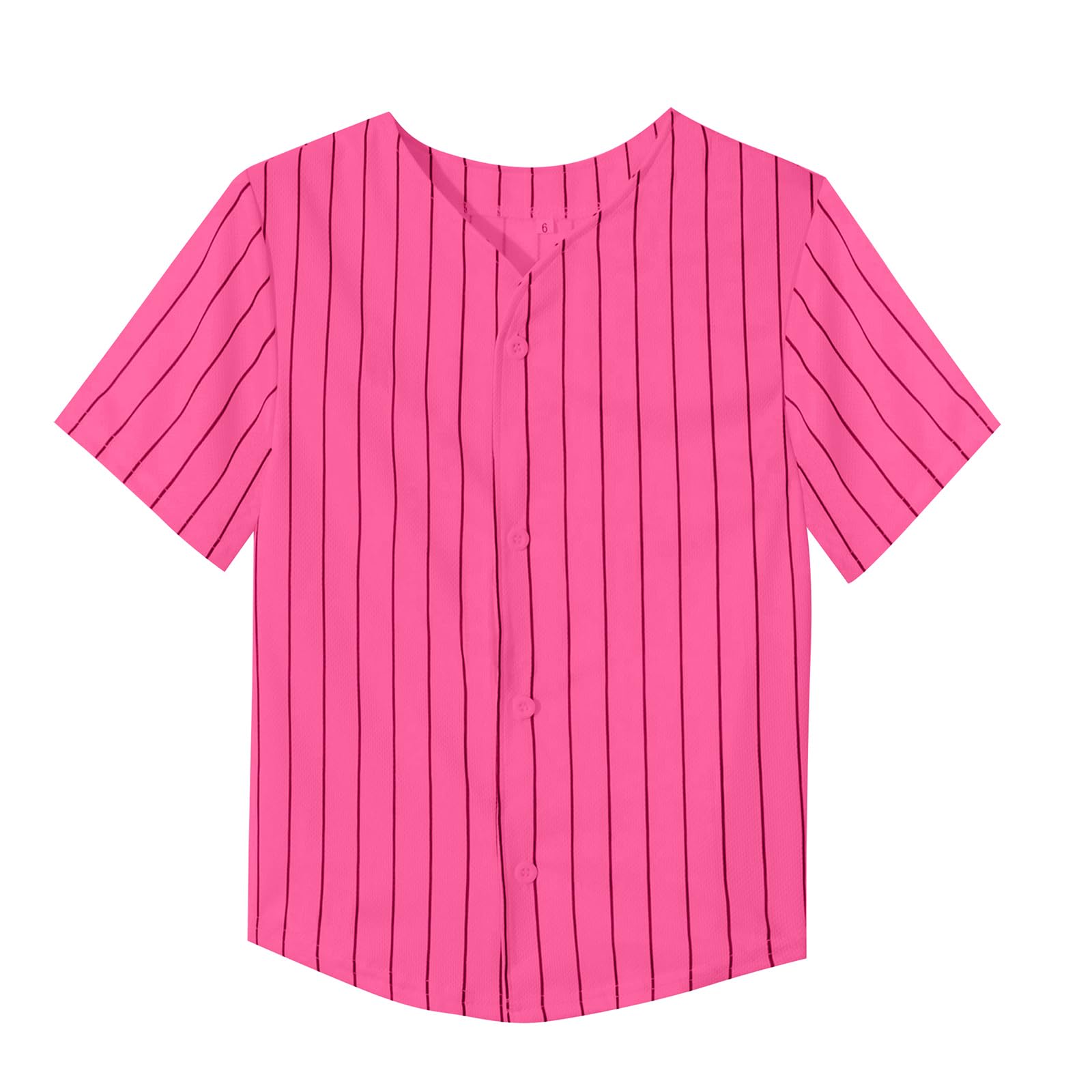 Yuji Itadori Kids Baseball Jersey Button Boys Short Sleeve T-Shirts Hip Hop Fashion Casual Sports Solid Color Shirt