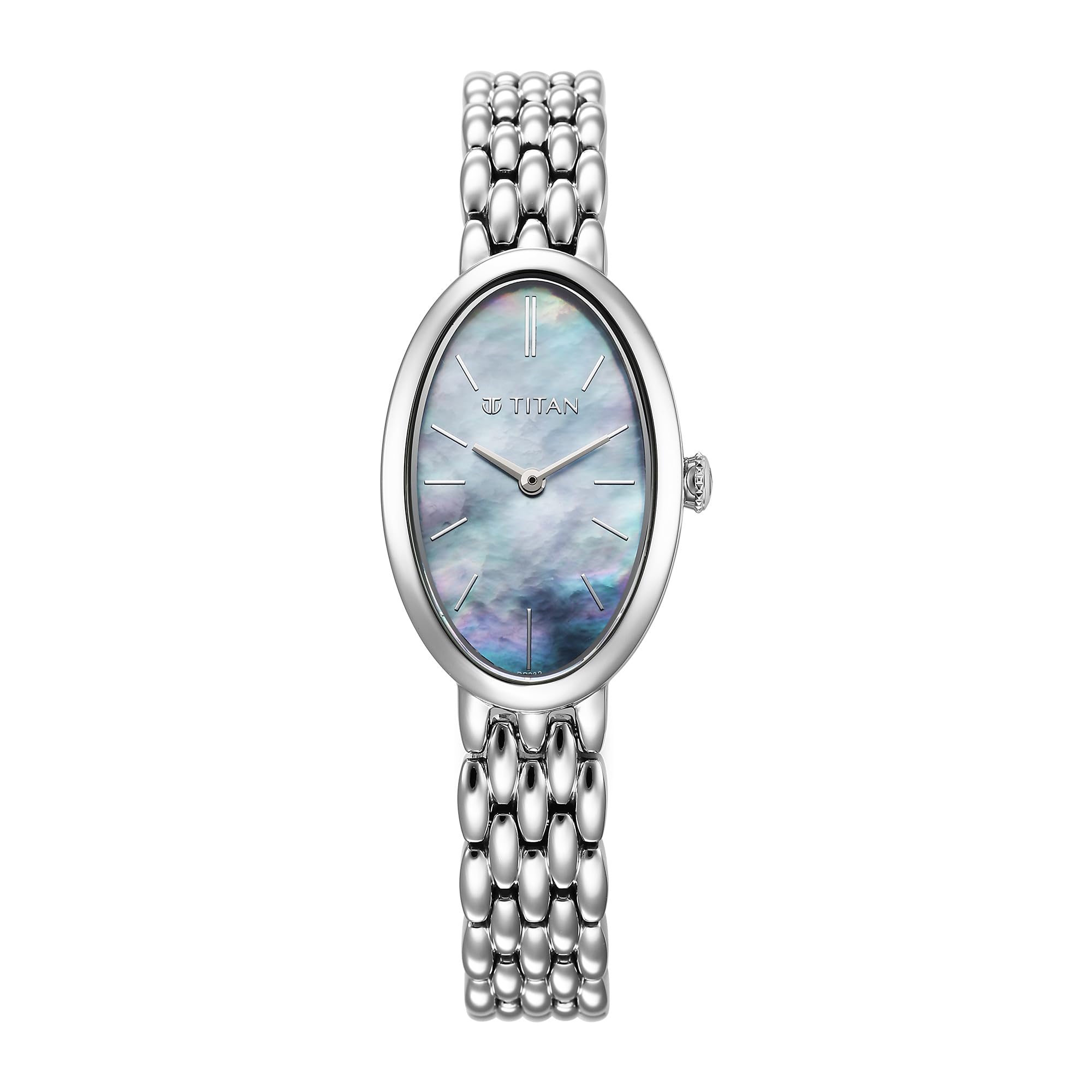 Titan Aura Quartz Analog Mother of Pearl Dial Stainless Steel Strap Watch for Women-95246SM01 (B0CZXP9YZ3) Amazon Price History, Amazon Price Tracker