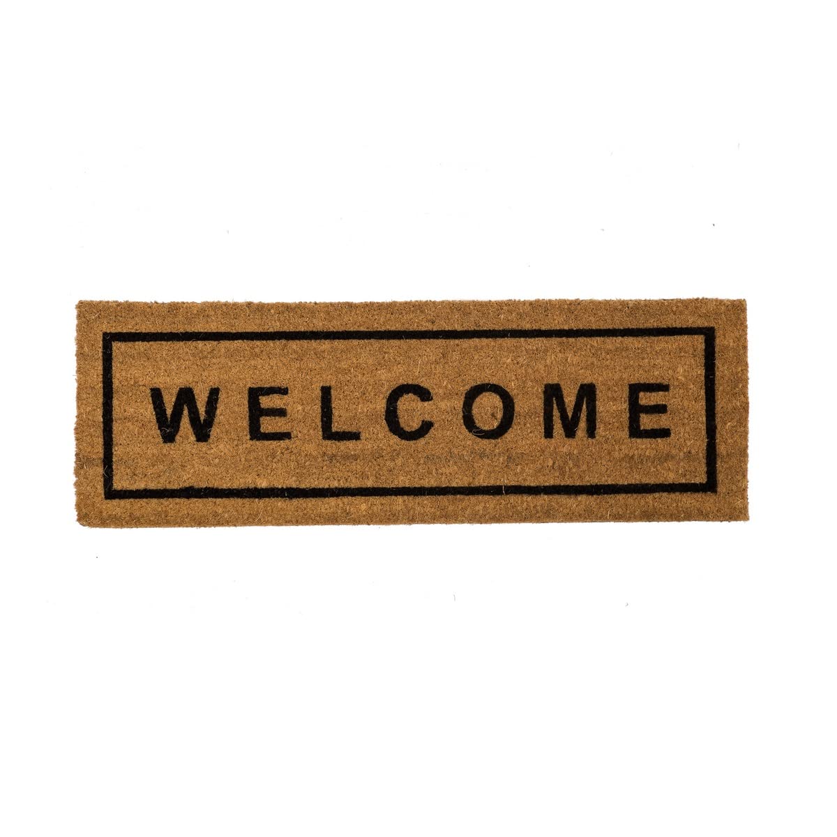 LOLAhome Felpudo Antideslizante de Fibra de Coco de 75x25 cm (Welcome)