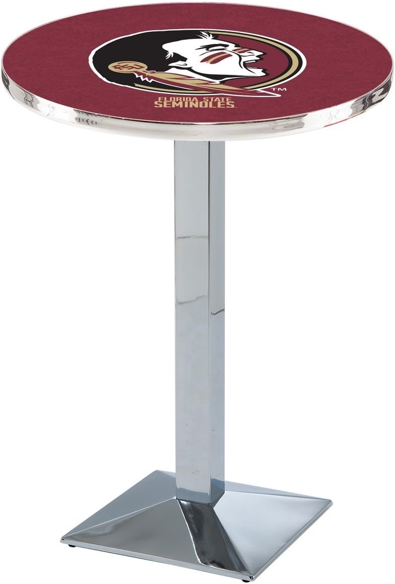 Holland Bar Stool Co. L217-36" Chrome Florida State (Head) Pub Table