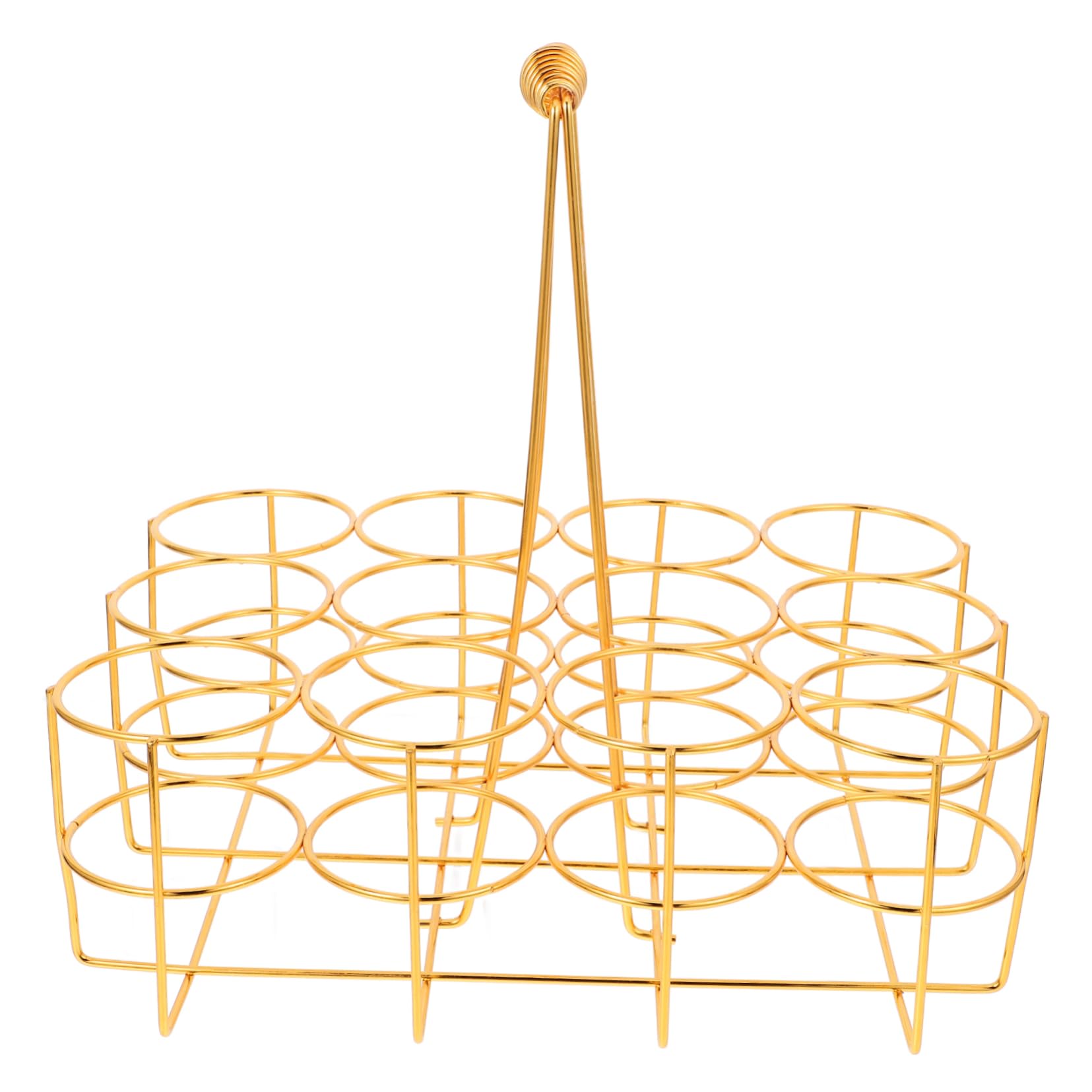 MUCKLILY 12-bottle Beer Storage Rack Basket Buckets for Beer Wire Beverage Carrier