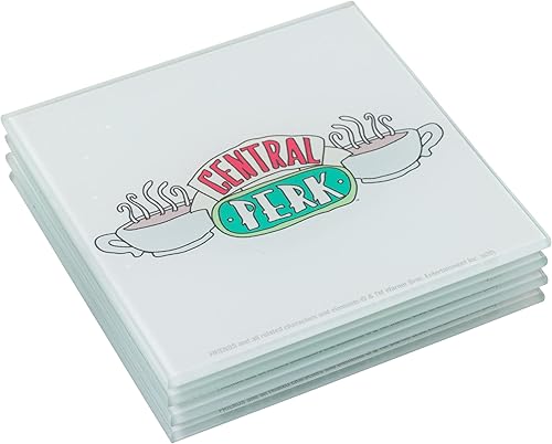 Miniatura 9 de Silver Buffalo Gilmore - Juego de posavasos de cristal para niñas, 4 unidades