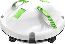 Baopilong Limpador de piscina robótico sem fio 2025 - Aspirador automático de piscina de 120 minutos para piscinas acima do solo e piscinas planas de até 1000 m², limpador de piscina robô com