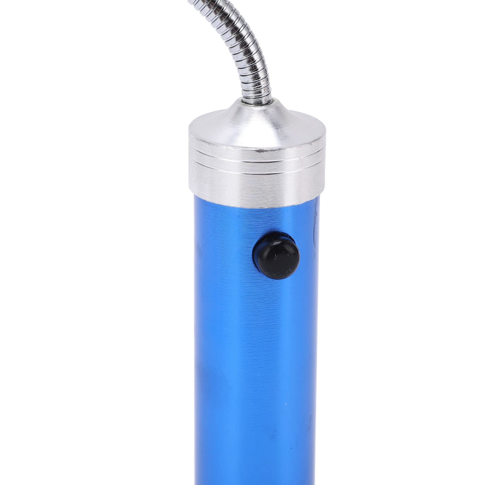 tomvorks 15 LEDs High Brightness Portable Outdoor Work Light with 360° Adjustable Gooseneck, Magnetic Base, Weather Proof. Suitable for BBQ, Biking, Camping, Reading and Fishing (Blue)