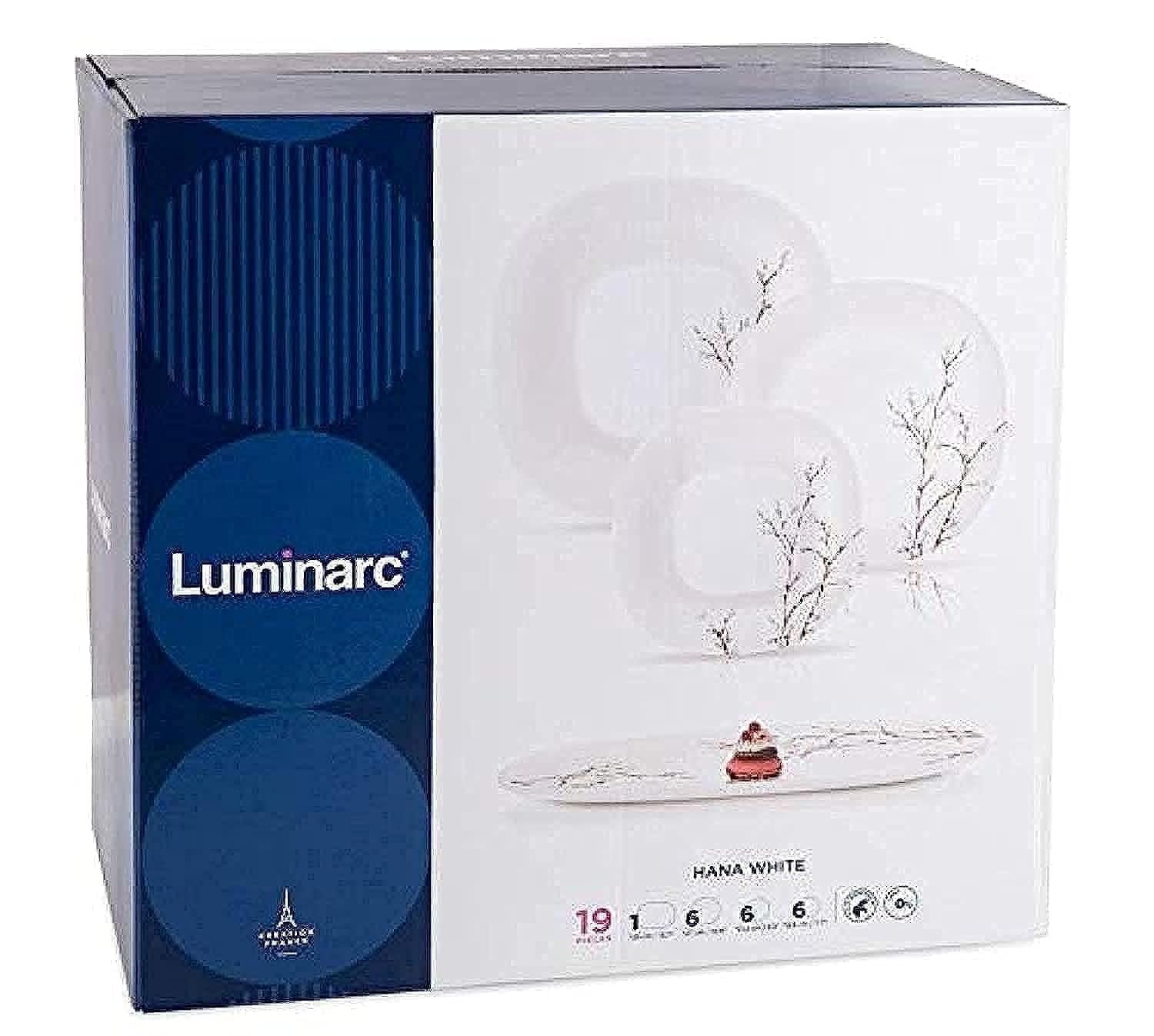 Luminarc N Carine Dinner Set (19 Pieces, White): Buy Online at