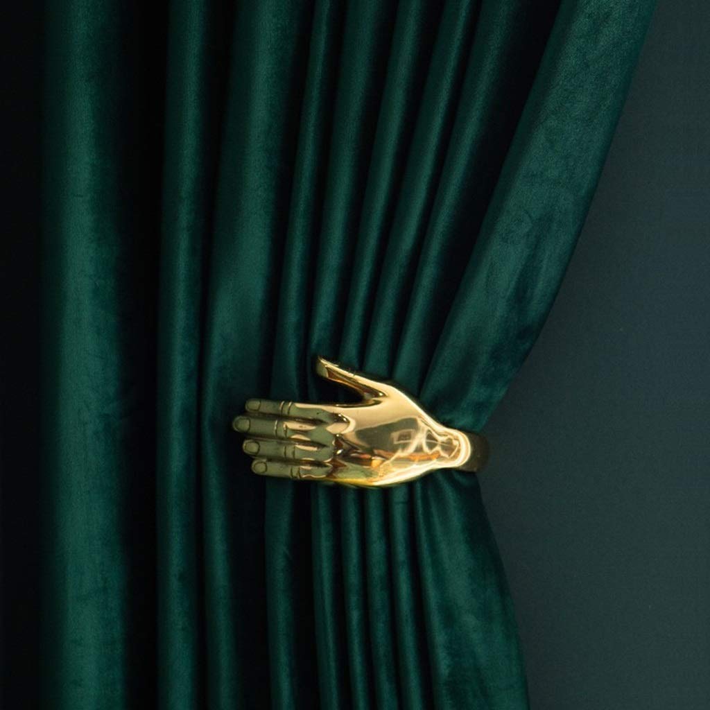 Embrasses de Rideaux en Alliage de Zinc, Crochet de Rideau à Gauche et à Droite, personnalité rétro Villa Salon décoration Murale, Installation requise
