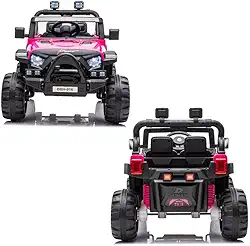 Carro Elétrico 12v Infantil Motorizado Mini Jipe Thor Baby Style (Rosa)