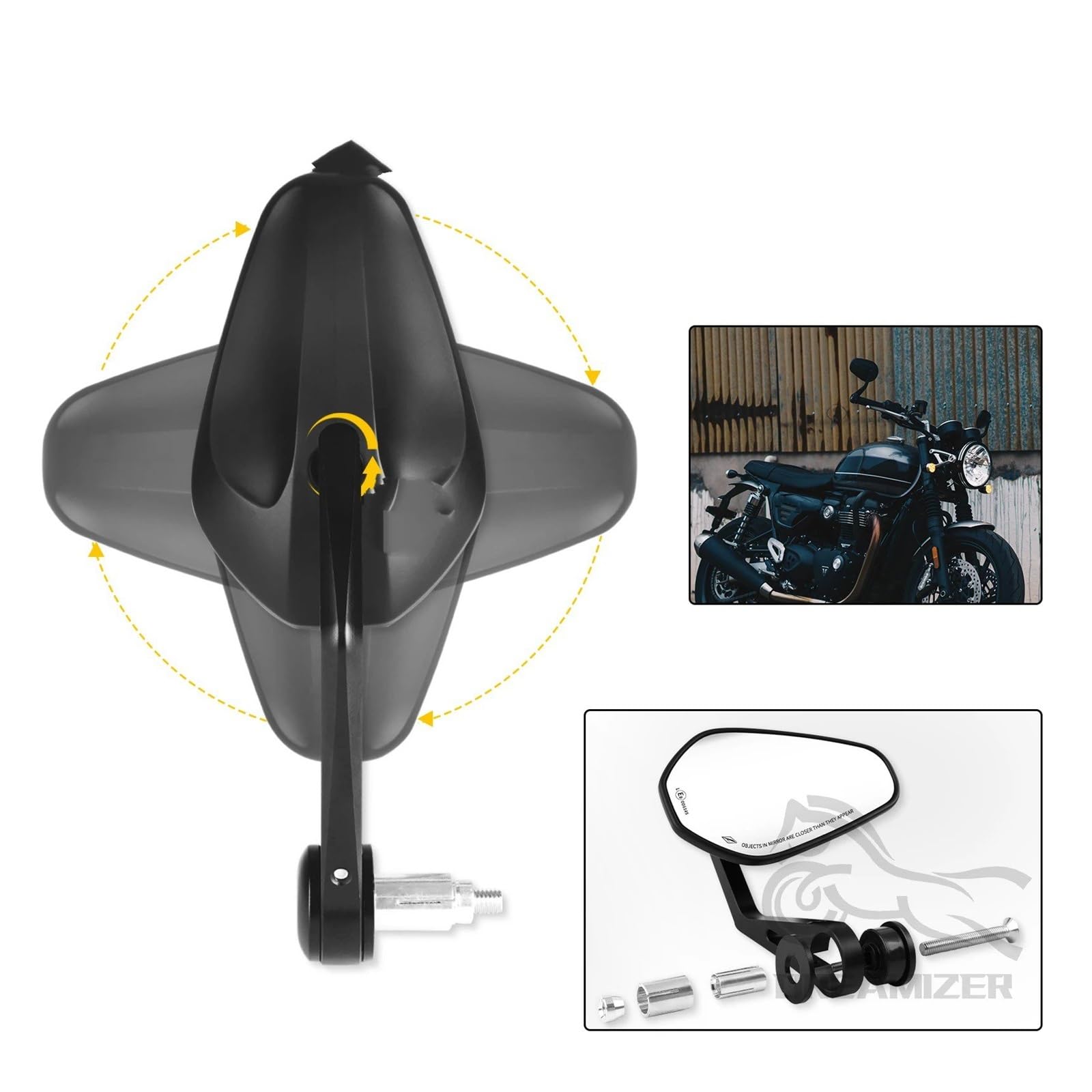 Specchietti Moto Motocicletta Moto Scooter Specchietto Retrovisore Specchietti Manubrio Specchietti Retrovisori Ricambi per Motociclette Specchietto Retrovisore