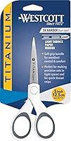 Vista 6 de Westcott - Tijeras de 13 cm con hojas de titanio para manualidades, costura y mucho más.