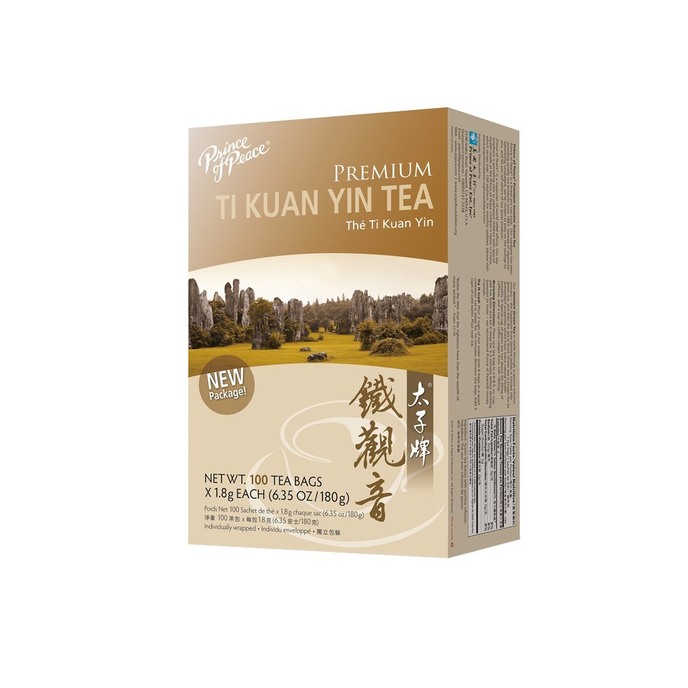 Prince of Peace Premium Ti Kuan Yin Tea, 100 Tea Bags – Ti Kuan Yin – Prince of Peace Tea – Ti Kuan Yin Tea Bags – Oolong Tea Prince of Peace – Premium Tea Bags