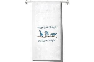 Three Little Birds Kitchen Towel - Housewarming Gift for Singer Fans