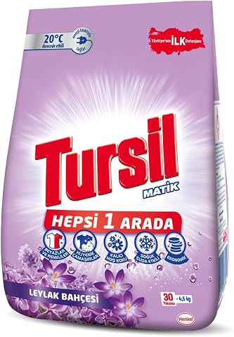 Tursil Matik Toz Çamaşır Deterjanı Oxi Enerji Leylak Bahçesi 4,5 kg 30 Yıkama , Leylak Bahçesi 4.5kg