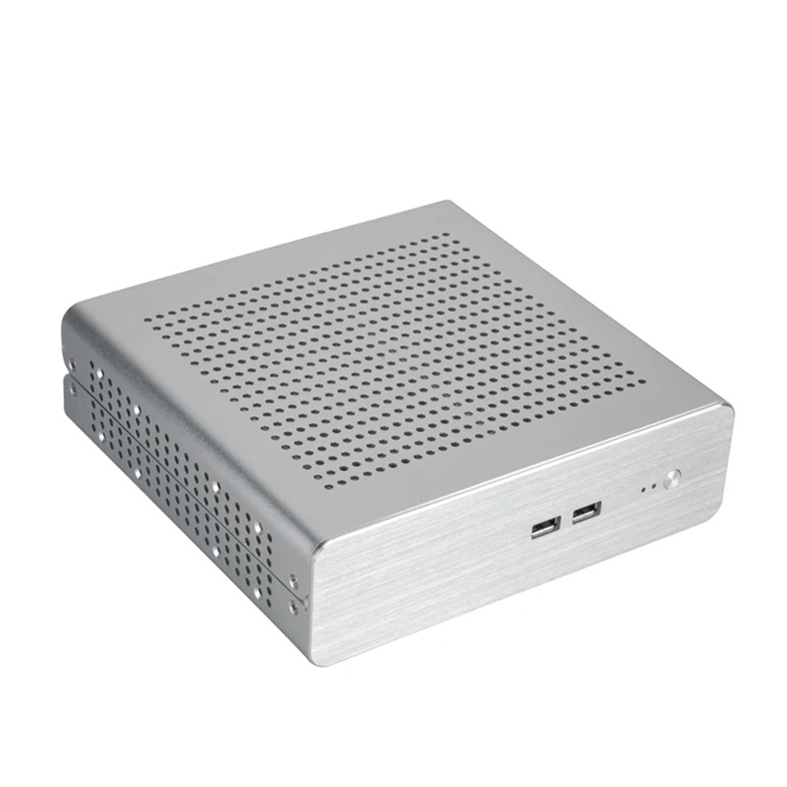 Obudowa G60 w całości aluminiowa mini obudowa PC HTPC ITX Power USB2.0 obudowa komputera stacjonarnego z zasilaczem do domu i biura