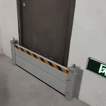Door Flood Barrier Shield Aluminium Stable Flood Protection Barrier for Heavy Rain Flood, Removable Flood Barrier Shield for Doorway/Garage/Apartment/Malls,1 2 3 4 5 6 7ft Long Color H40cm Externa