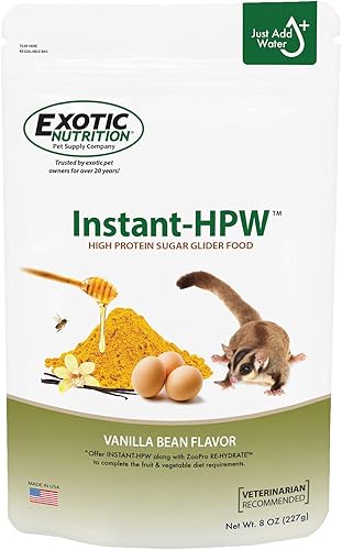 Instant-HPW - Alimento natural para planeadores de azúcar enriquecidos con vitaminas, saludable y nutritivo, Wombaroo con alto contenido de