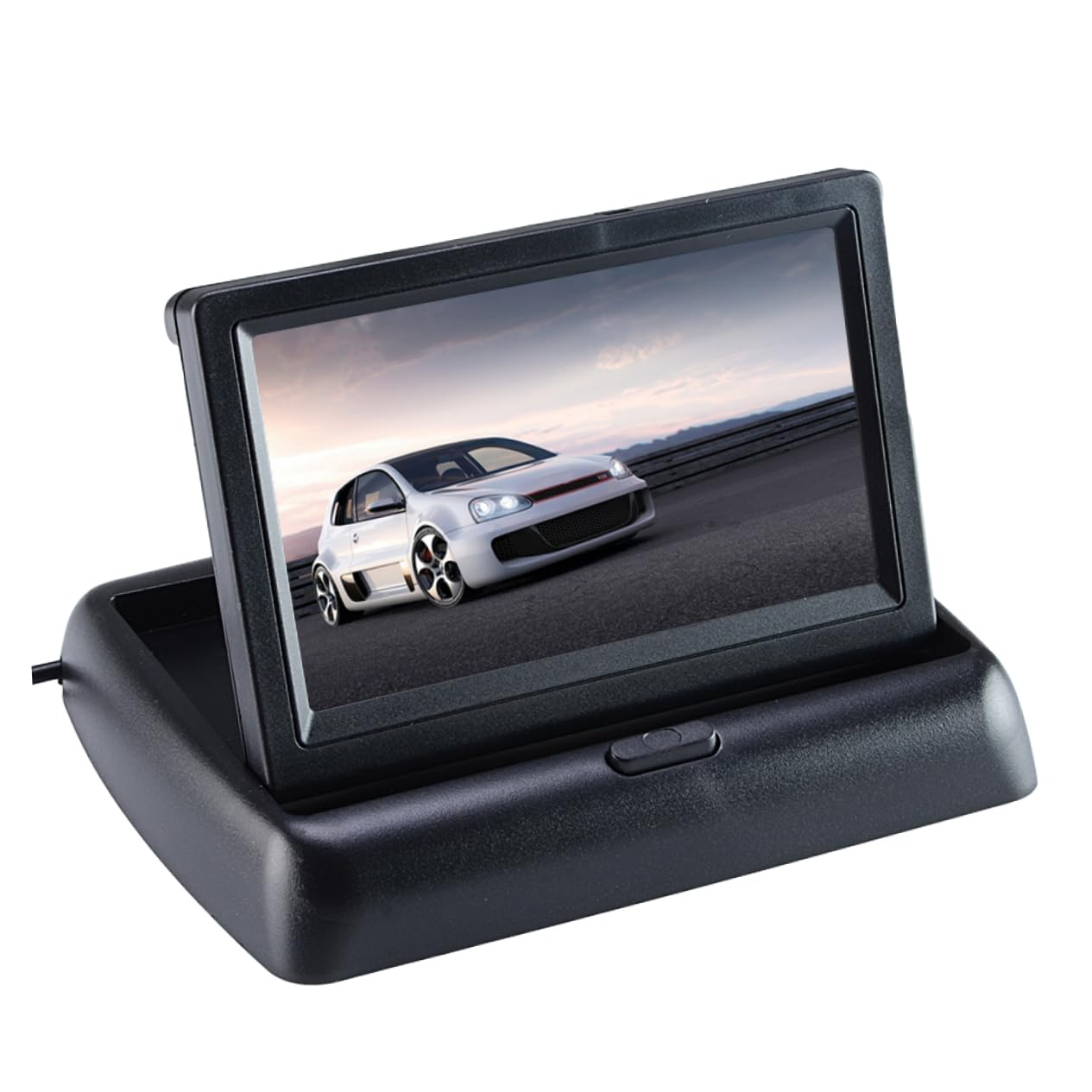DOITOOL 4 3-Inch Folding Car Monitor High Definition Rear View Screen for Safe Reversing and Parking Compact Design