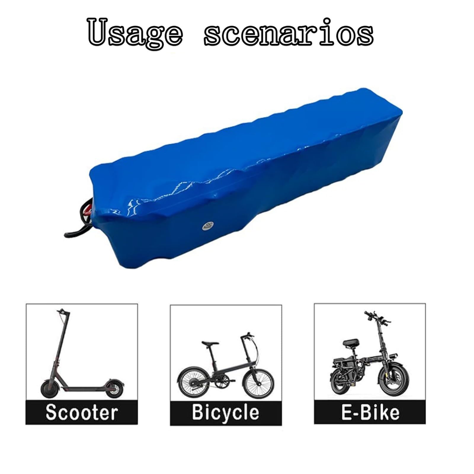 Batería Para Bicicleta Eléctrica De 60V Y 20Ah, Paquete De Baterías De Litio De Repuesto De 60 V Con BMS + Cargador, Batería Para Bicicleta Eléctrica Y Patinete Eléctrico. 60V 20Ah,XT90+DC