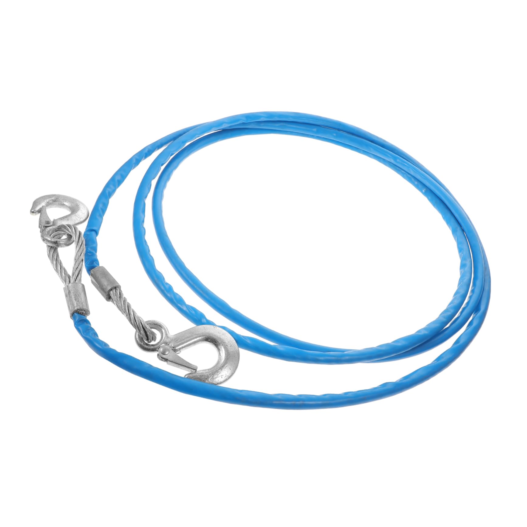 HOLIDYOYO 1pc Hauling Rope Winch Cable Hooks Heavy Cable Hauling Car Trailer Steel Rope Hooks Car Trailer Steel Tow Large