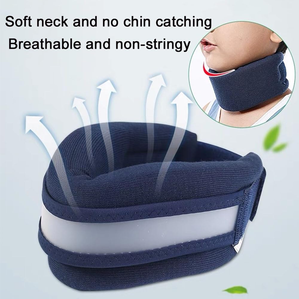 Oaygat Neck Brace Support for Sleeping Soft and Comfort Cervical Neck Collar for Children Adjustable Neck Support for Relieving Neck Pain and Spine Pressure Neck Collar Protector after Injury for Kids - Image 3