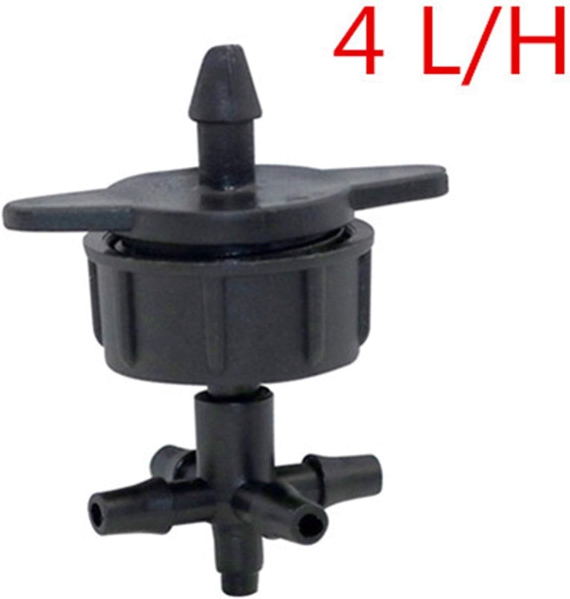 Irrigation Dripper 2/4/8L Stable Flow Dripper with Three-Way and Five-Way Barb Connector for Agricultural Drip Irrigation System Dripper Drip Irrigation Arrow Adapter 100 Pc (Color : Orange)