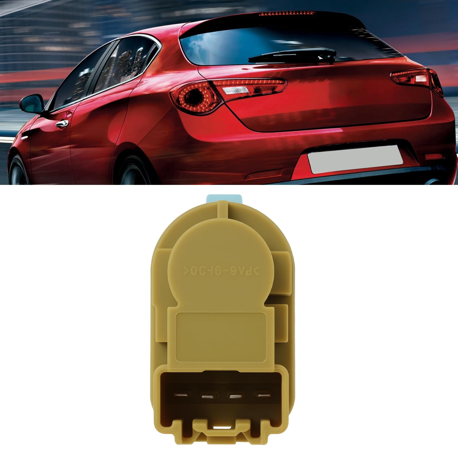 Interruptor de luz de freno 12V 4 pines Push-in compatible con Fiat 500 compatible con Alfa Romeo 159 Giulietta Mito