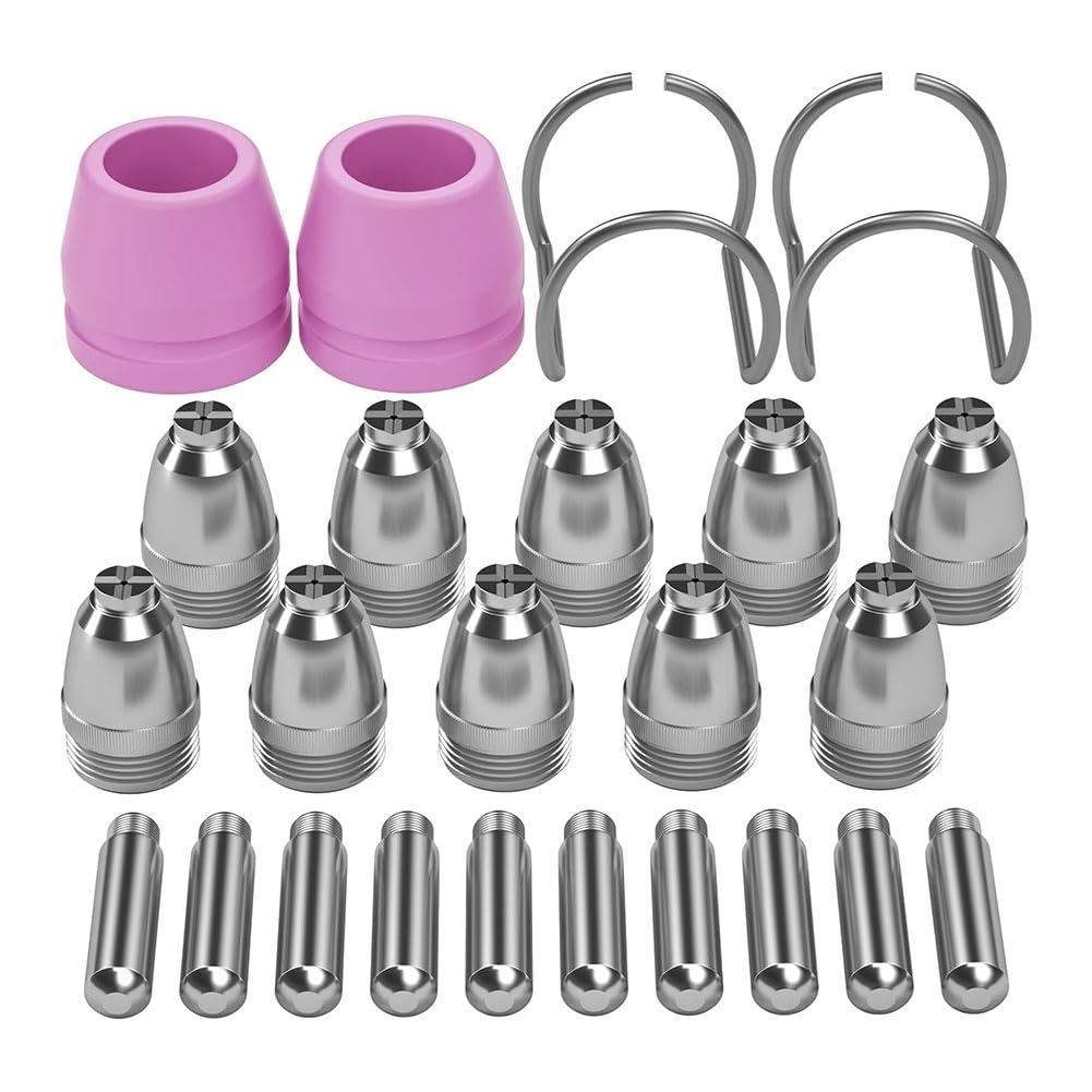 Ijsdnvjndx As Shown -60 Plasma Cutter Torch Consumables, 040-55 -60 Wsd-60 Plasma Cutter Accessories For Cut55/Cut55pro, 24 Pcs
