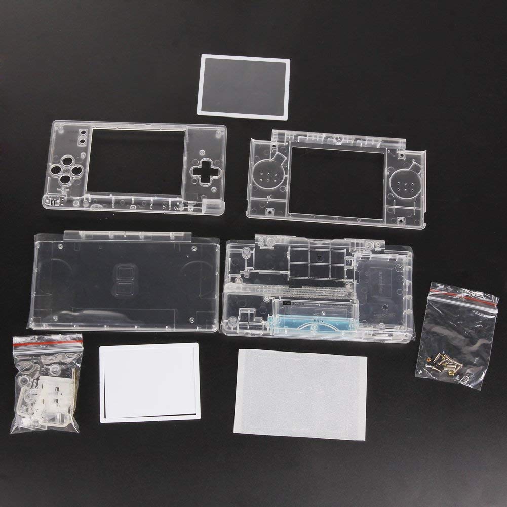 Crystal Clear Full Housing Case Cover Shell for Nintendo DS Lite