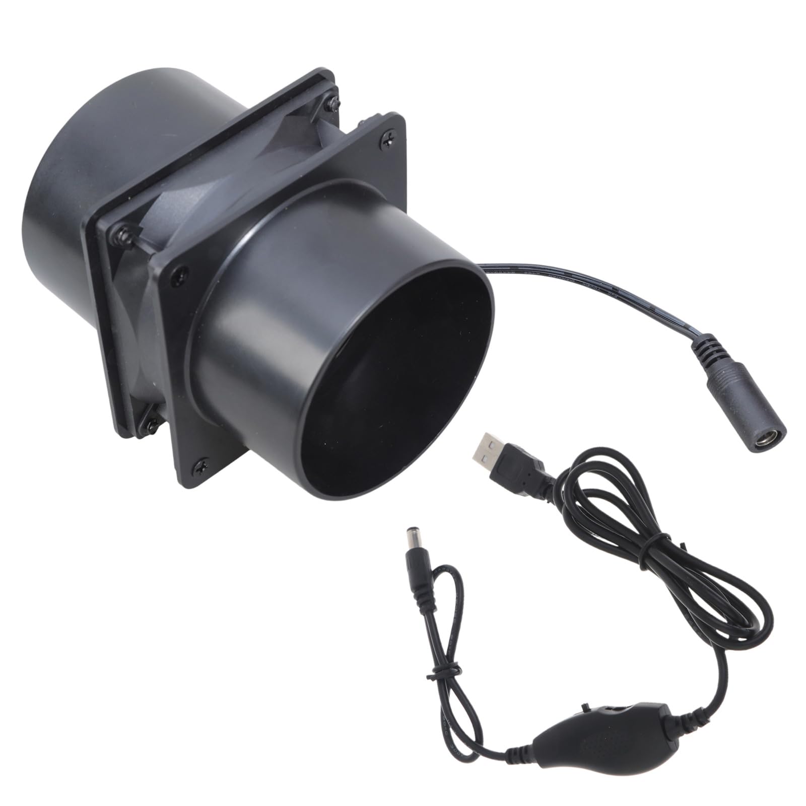 Rgybao Compactly Inline Ventilation Fan 50Cfm Airflows Usb Powered For Grow Tents Soldering Stations Bathroom Exhaust Usb Duct With Speed Controller
