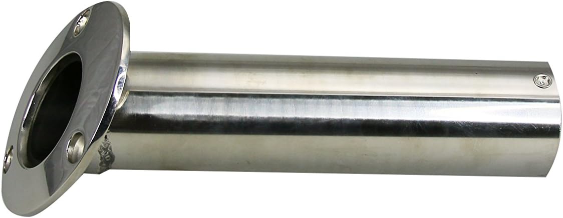 Marine Boat Stainless Steel 316 Fishing Rod Holder 9" Flush Mount 30 Degrees