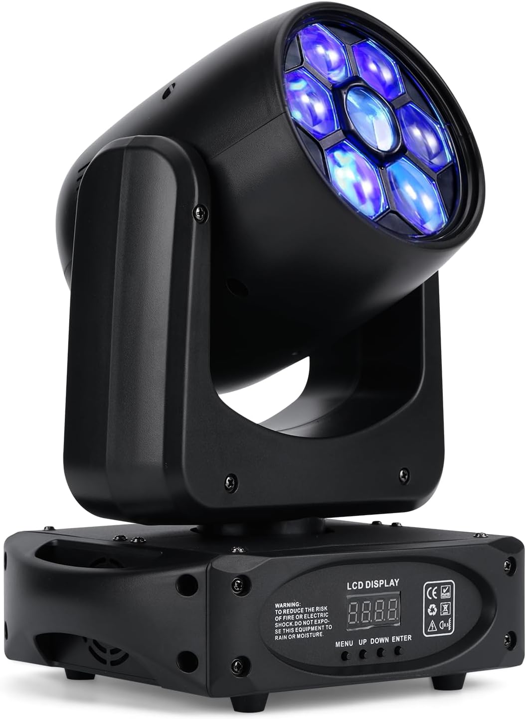 150W LED Stage Lights Bee-Eyes 3 prisms Moving Head Lights 8 Gobos 8 Colors 15 Channels DJ Lights Disco Lights LED Strobe Lights DMX512 Control for Disco KTV Club Party Wedding