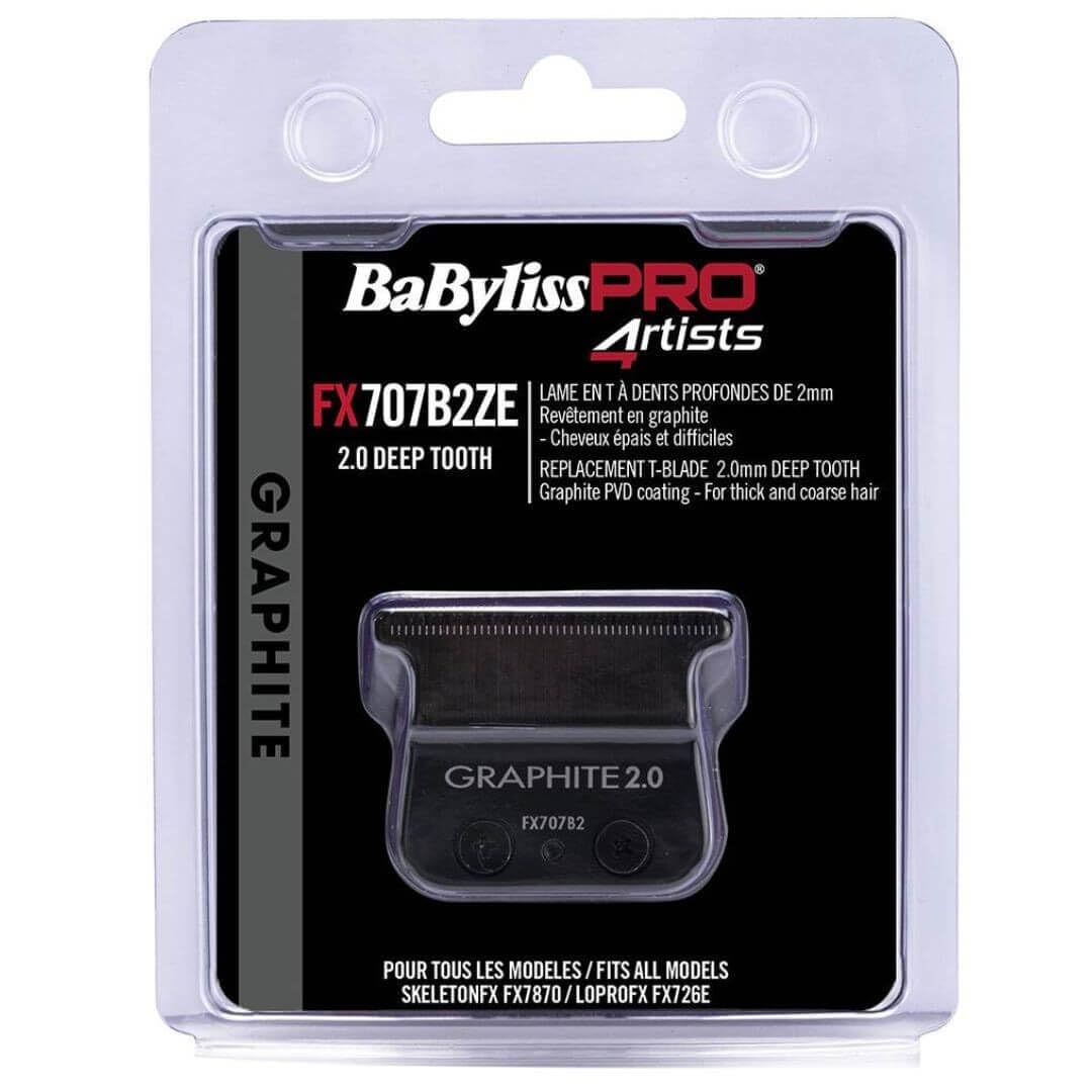 BABYLISS PRO TESTINA DI RICAMBIO IN GRAPHITE DEEP TOOTH PER 4ARTISTS SKELETON E LOPROFX FX726E