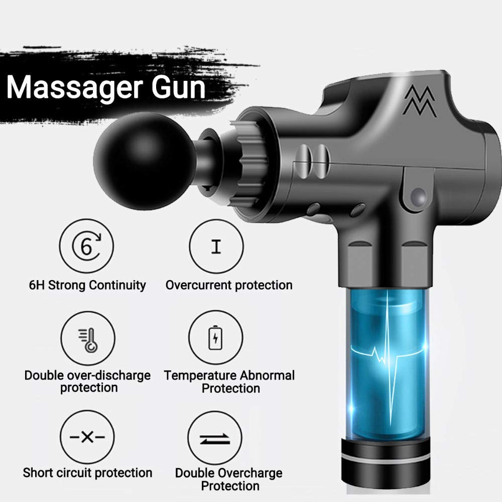 Pistola a fascia Stimolatore muscolare ricaricabile senza fili Dispositivo massaggiatore per tessuti profondi Rilassamento del corpo Dimagrante Modellante Sollievo dal dolore-Sliver-EU1