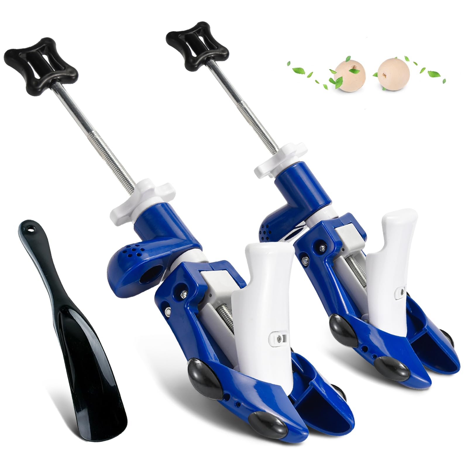 Extensor de zapatos para hombre y mujer, pies anchos gruesos, longitud ajustable de 4 vías, ancho y altura, horma de zapatos Widener Spin suelto caja de dedos talón alto empeine