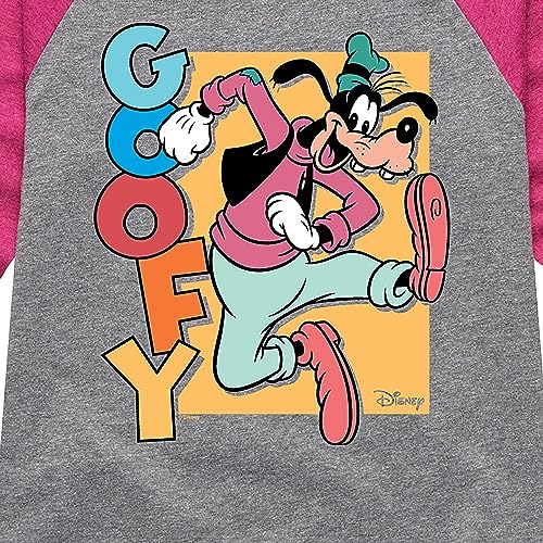 Disney - Goofy - Toddler & Youth Girls Raglan Graphic T-Shirt3