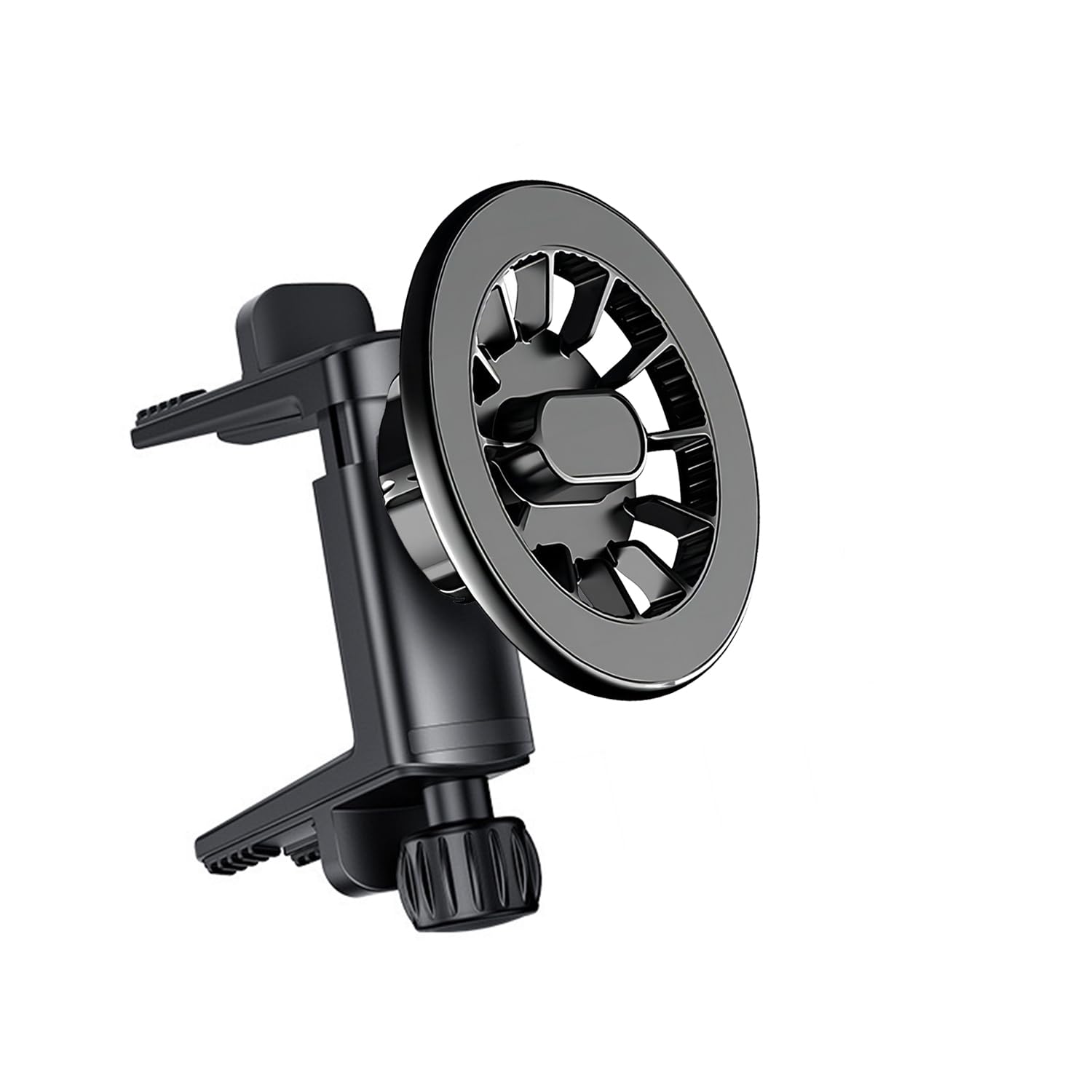 Supporto Magnetico Per Telefono Per Auto Con 21 Magneti – Compatibile Magsafe E Mercedes, Fiat 500, Mini, Smart (Bocche Rtonde)