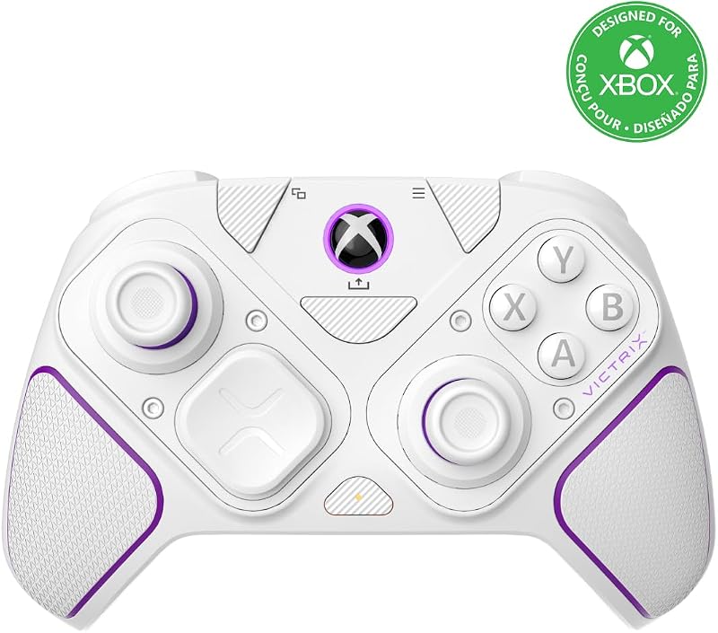 Victrix Pro BFG Wireless Gaming Controller - Xbox Series X|S, Xbox One & PC | Dolby Atmos, 4 Mappable Back Buttons, Interchangeable Thumbsticks & D-Pads, Customizable Hair Triggers & Paddles, White