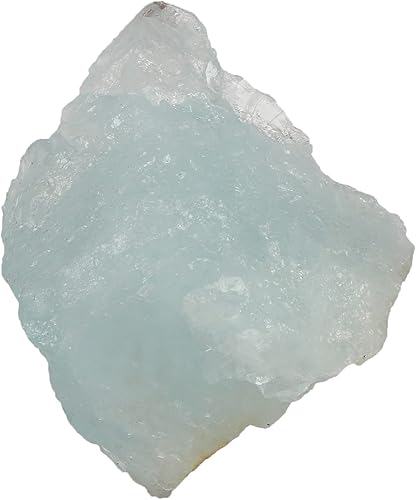 GEMHUB Aguamarina natural en bruto 377.4 qt. Piedra preciosa suelta certificada AA++ para decoración del hogar, Piedra