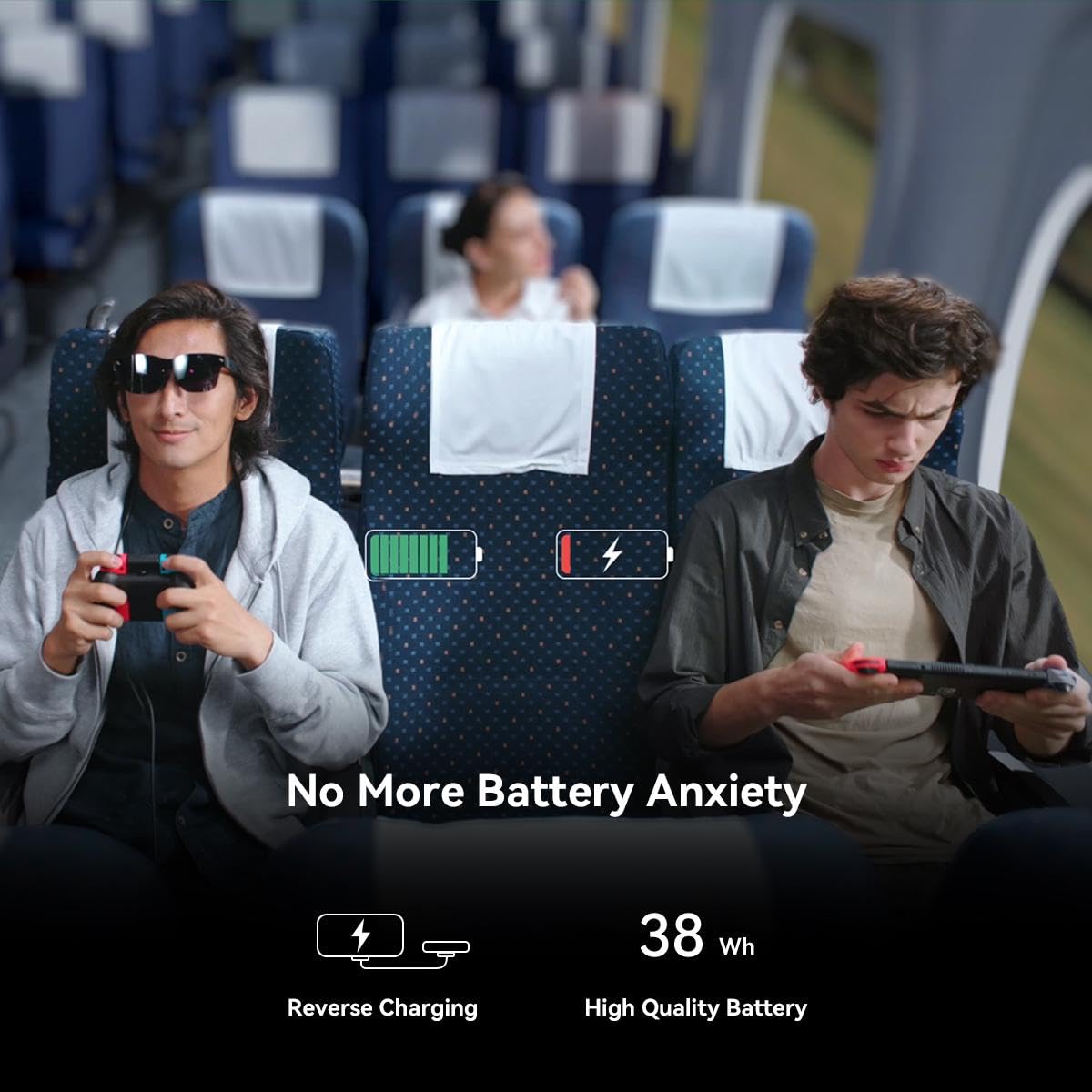 RayNeo JoyDock for Switch - with 5000 mAh 5V/3A Flash Rechargeable Extended Battery, Compatible with Air 3s Pro/Air 2s/Air 2 - Image 6