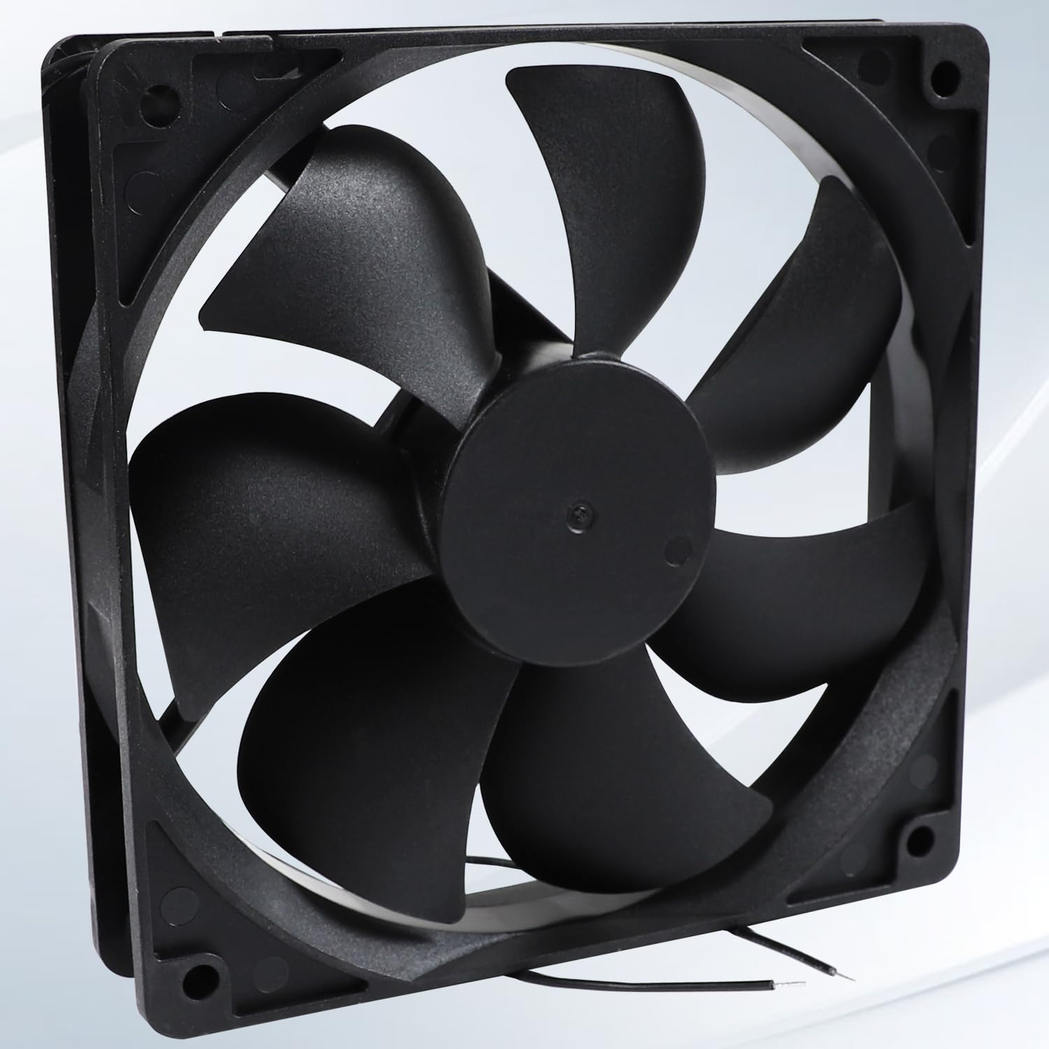XY12025B2H EC 12025 Ventilador de refrigeración, XY-12025B2H 220-240V 0.07A Piezas de repuesto para gabinete de alto volumen de aire, 50/60Hz, tamaño: 120×120×25mm, 7 aspas de ventilador (2 piezas)